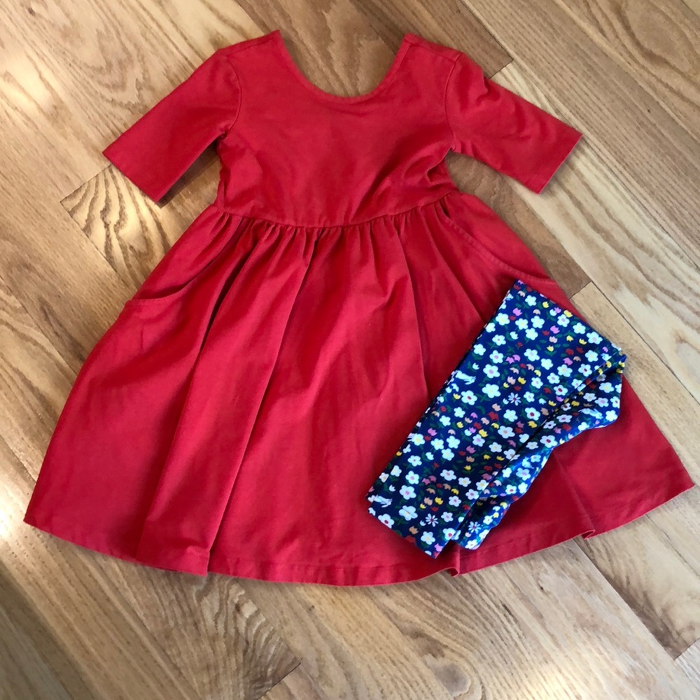 Hanna Andersson Dress with free Leggin’s